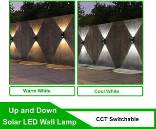 Kenrik - IP65 Solar Powered Up/Down LED Outdoor Wall Light