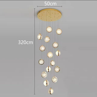 Gennie - Crystal Ceiling Pendant Chandelier