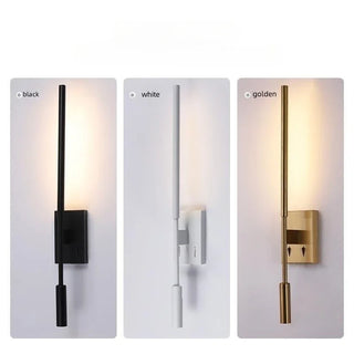 Saundra - Modern LED Wall Lamp Indoor Bedside Rotation Sconce Reading Light