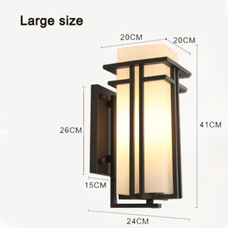 Fransis - Simple Modern Outdoor  Waterproof Glass Wall Lamp