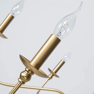 Annya - Vintage Candle Style Industrial Chandelier