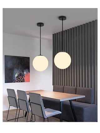 Colmar - Nordic Glass Dome Circular Pendant Hanging Ceiling Light