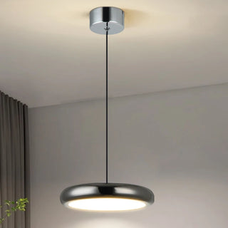 Jolly - Modern Multi Head Black Dish Hanging Round Ceiling Light
