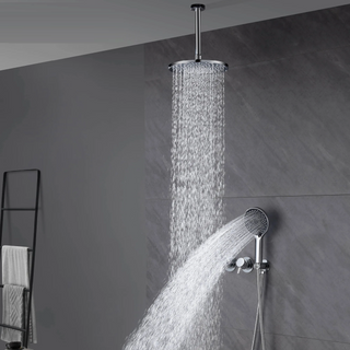 Niobe - Modern Brass Shower Set with Dual Handle Control and Two Functions