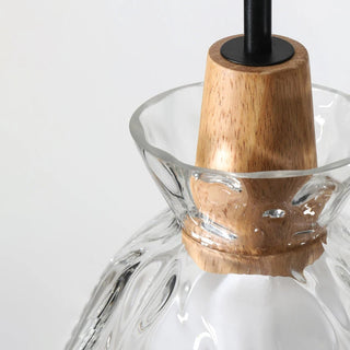 Glennis - Modern Round Patterned Glass Hanging Pendant Ceiling Light