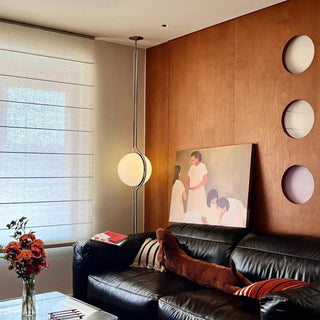 Corvella - Chrome Acrylic Ball Floor Lamp