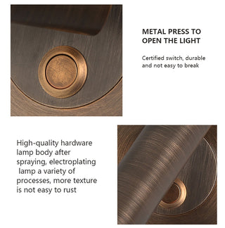 Charise - Recessed Sconce Lights 3W Warm White LED Reading Lamp Hotel Bedside Decor