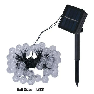Damiano - Solar Crystal Ball LED String Light