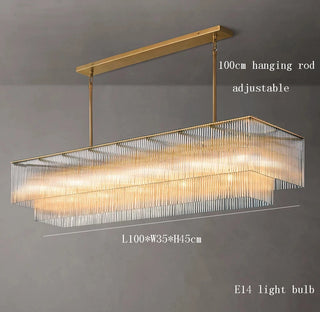 Vanessa - Modern Statement Tiered Crystal Hanging Chandelier