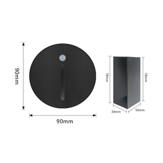 Desiree - Round Embedded Footlights Stair Motion Sensor Recessed LED Wall Lamp