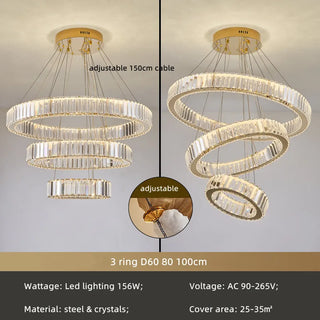 Curl - Hanging Tiered Ceiling Chandelier