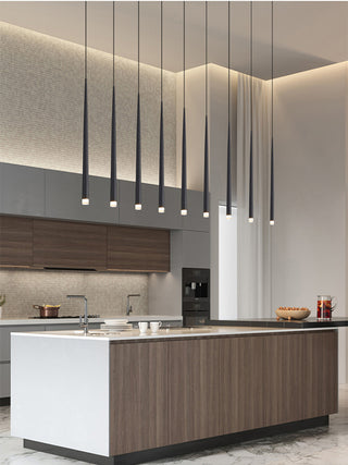 Felipe - Black Hanging Multi Long Tube Combination Ceiling Light