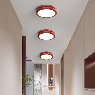 Caracas - Modern Retro Circular Double Ring Flush Mount Ceiling Light
