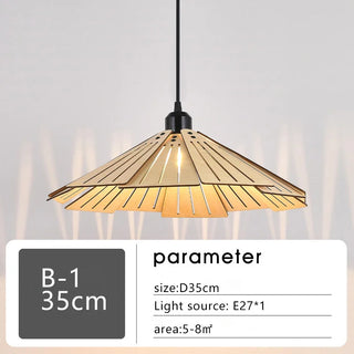 Cornell - Creative Pastoral Wooden Ceiling  Pendant