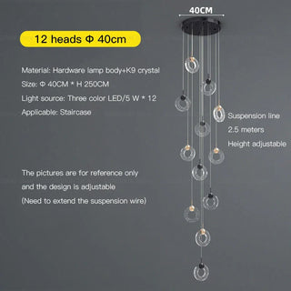 Hoffman - Modern Gold Glass Hanging Round Cluster Chandelier - gold - Chandeliers - Hominator