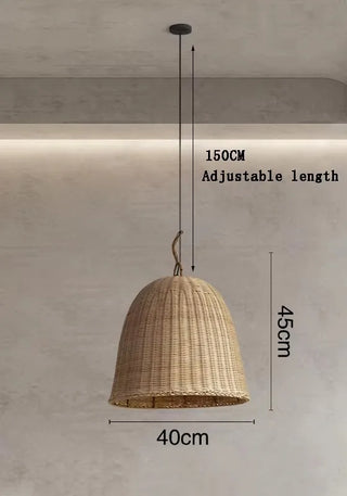 Pascal  - Japanese Style Round Bamboo Pendant Ceiling Light