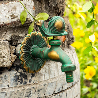 Elnora - Garden Faucet Antique Brass Animal Cold Water Fauce