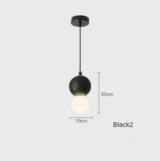 Negro - Modern LED Pendant Suspension Hanging Light