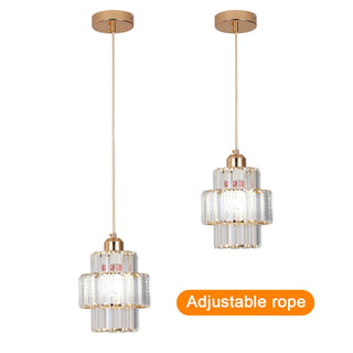 Charlie - Round Tiered Glass Crystal Ceiling Pendant Light