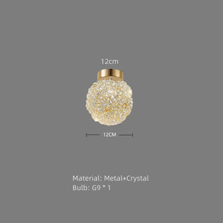 Debbi - Modern Gold Crystal Ball Pendant Ceiling Light