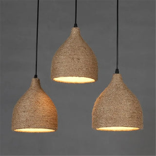 Alaia - Hemp Rope Vintage Pendant Ceiling Light