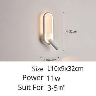 Cris - Modern Adjustable Ring LED Wall Reading Light