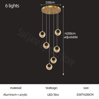 Isidora - Hanging Ceiling Pendant Chandelier