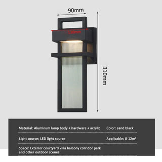 Gowor - Retro Sconce Outdoor Wall Light