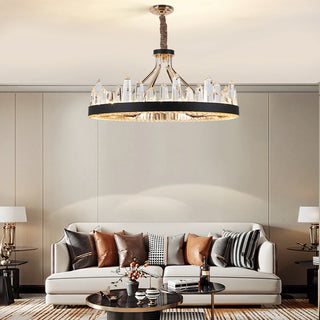 Stellara - Ice Crystal Luxury Round Hanging Lamp