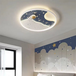 Andi - Surface Mounted Astronaut LED Round Ceiling Light Children's Room