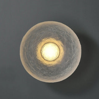 Bellamy - Postmodern Round Transparent Dish Glass Wall Light