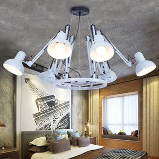 Cadman -  Industrial Spider Spotlight Ceiling Light Chandelier