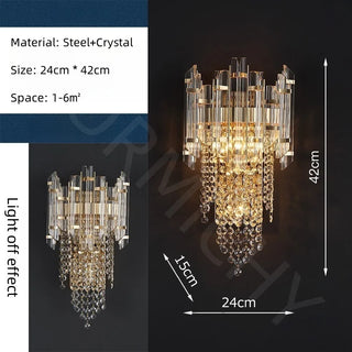 Diana - Modern Crystal Wall Lamp