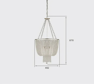 Jasmine - Modern Gold Bohemian Bead Ceiling Light Chandelier