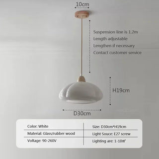 Lugo - Modern Abstract Glass Pumpkin Hanging Pendant Ceiling Light