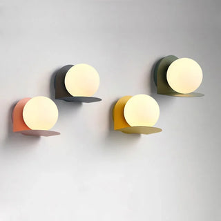 Kimberly - Modern Nordic Coloured Body Milk White Shade LED Wall Light