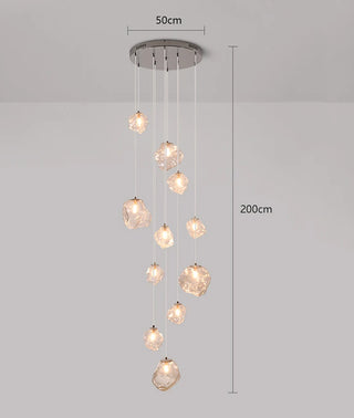 Jean - Round Crystal Pendant Chandelier