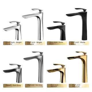 Melony - Modern Brass Single Lever Deck Mounted Basin Mixer Tap