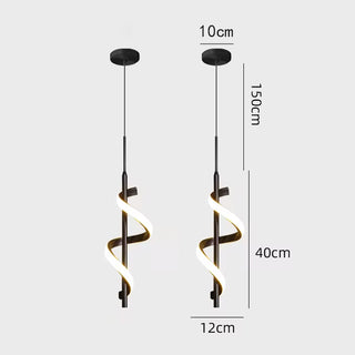 Lira - Modern LED Spiral LED Round Ceiling Light