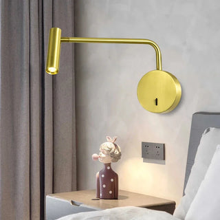 Denae - Modern LED Long Arm Adjustable Reading Wall Light