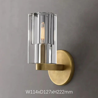 Neriah - Modern Linear Glass Cylindrical Up Down Wall Light