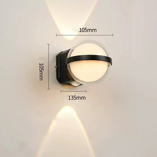 Leoline - Modern 10W Round/Rectangular LED Outdoor Wall Light