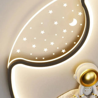Andi - Surface Mounted Astronaut LED Round Ceiling Light Children's Room