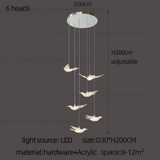 Aviana - Bird Pendant Ceiling Chandelier