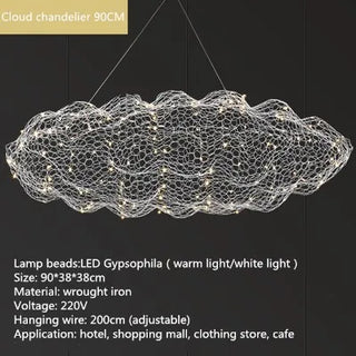 Ayla - Mesh Cloud Wire Ceiling Light