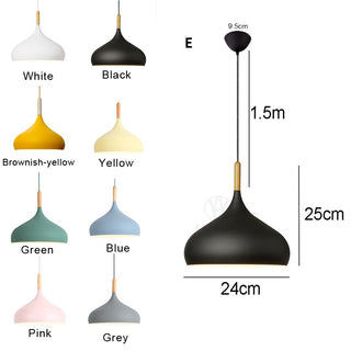 Simon - Modern Teardrop Wood Hanging Nordic Ceiling Pendant Light