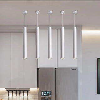 Willow - Dimmable LED Long Tube Modern Adjustable Cord Pendant Light