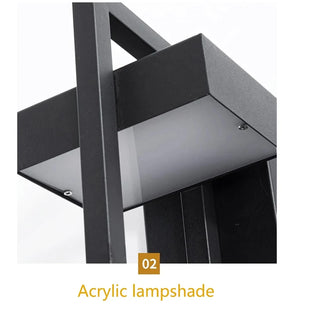 Merlen - Modern Black Outdoor Wall Light