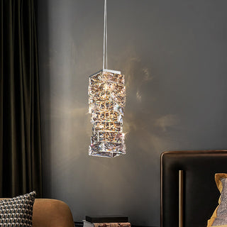 Lorenzo - Modern Twisted Crystal Glass Ceiling Chandelier