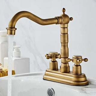 Angelos - Brass Dual Handle Basin Tap